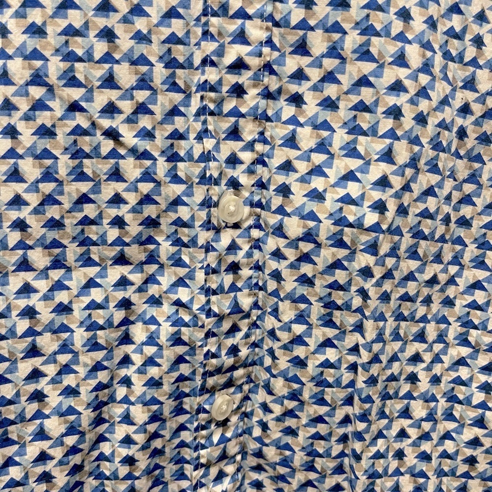 Society of Threads Men’s Slim Geometric Design Long Sleeve Button Shirt Size M - Picture 4 of 4